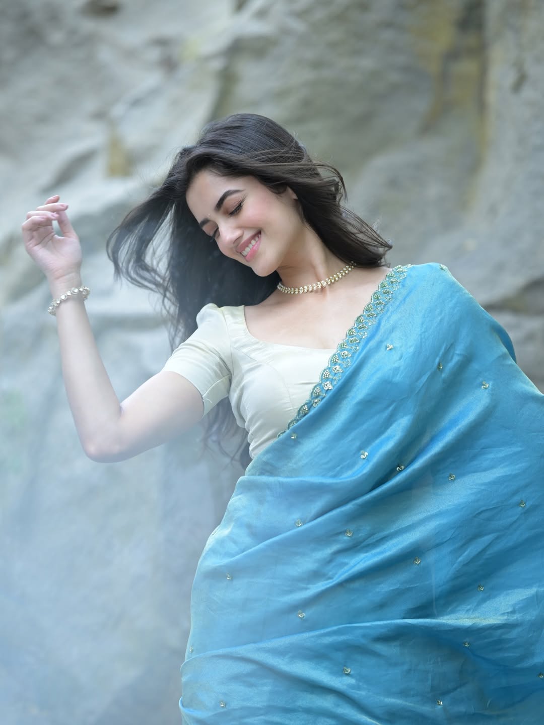 Bhagyashri Borse Shines in Stunning Festive Attire