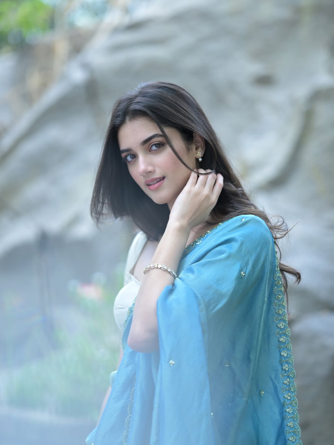 Bhagyashri Borse Shines in Stunning Festive Attire
