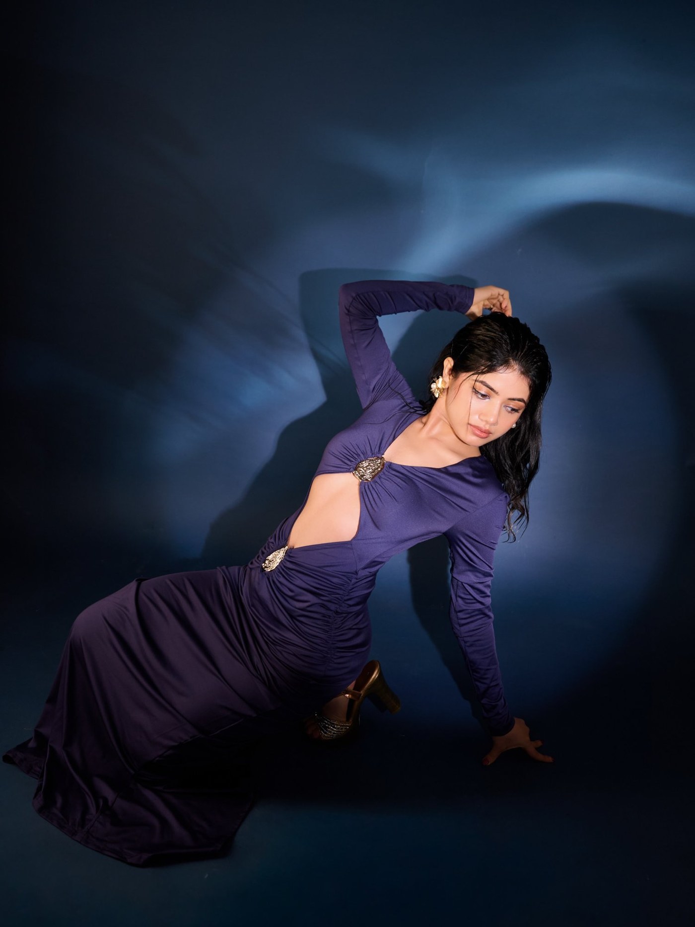 Bhairavi Ardhya Deka Owns the Night in Bold Blue Glamour Statement