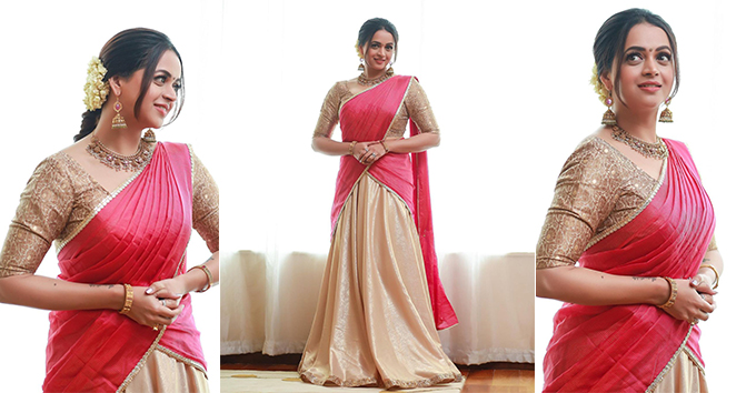 Bhavana Menon Stunning Onam Saree Photos and Kerala Elegance