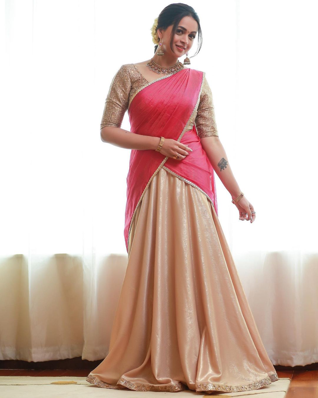 Bhavana Menon Stunning Onam Saree Photos and Kerala Elegance
