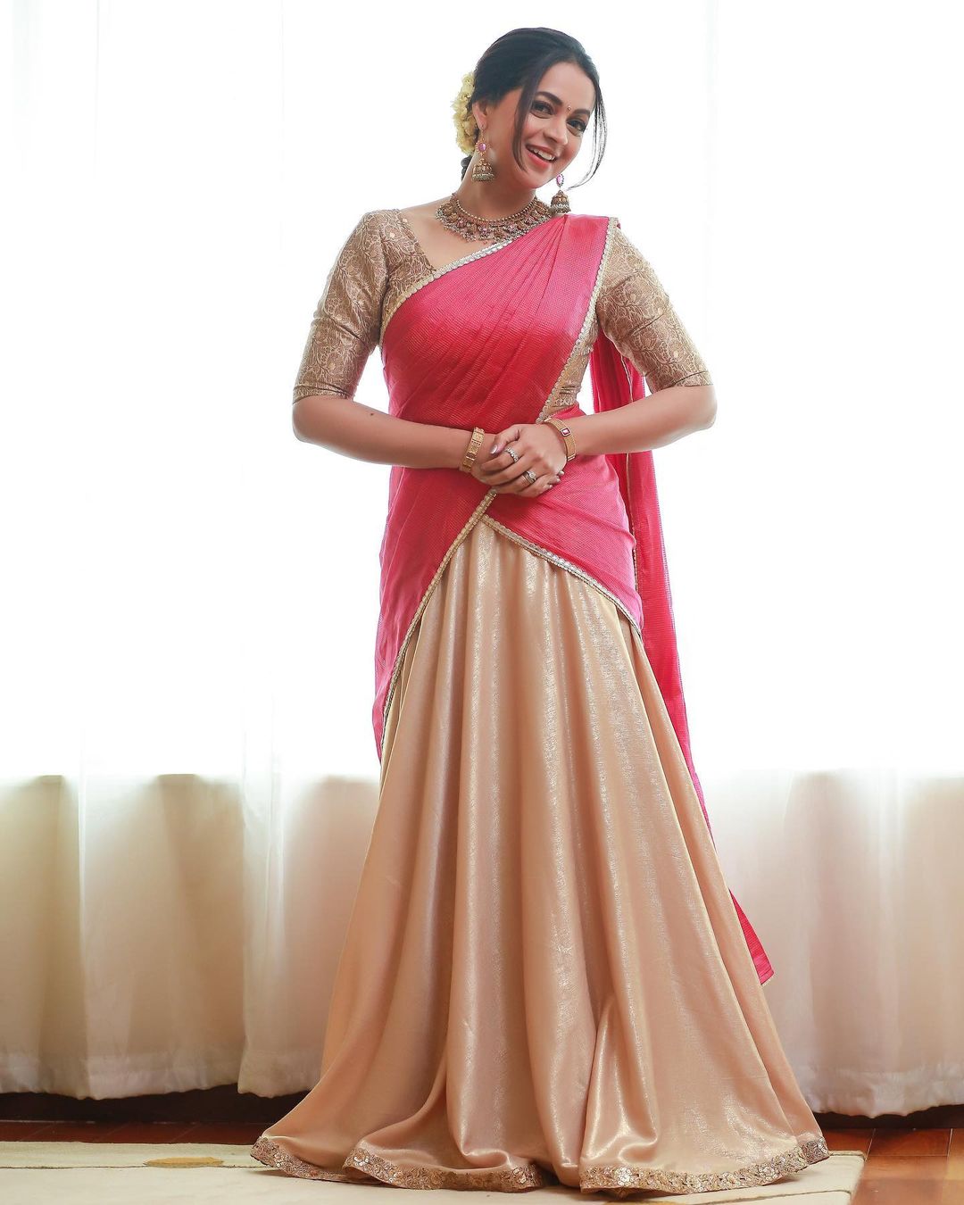 Bhavana Menon Stunning Onam Saree Photos and Kerala Elegance