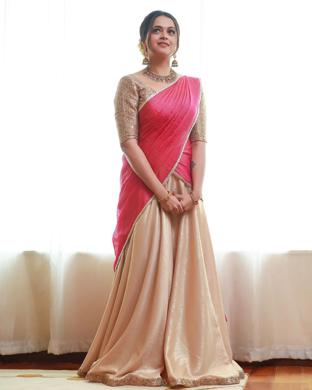 Bhavana Menon Stunning Onam Saree Photos and Kerala Elegance
