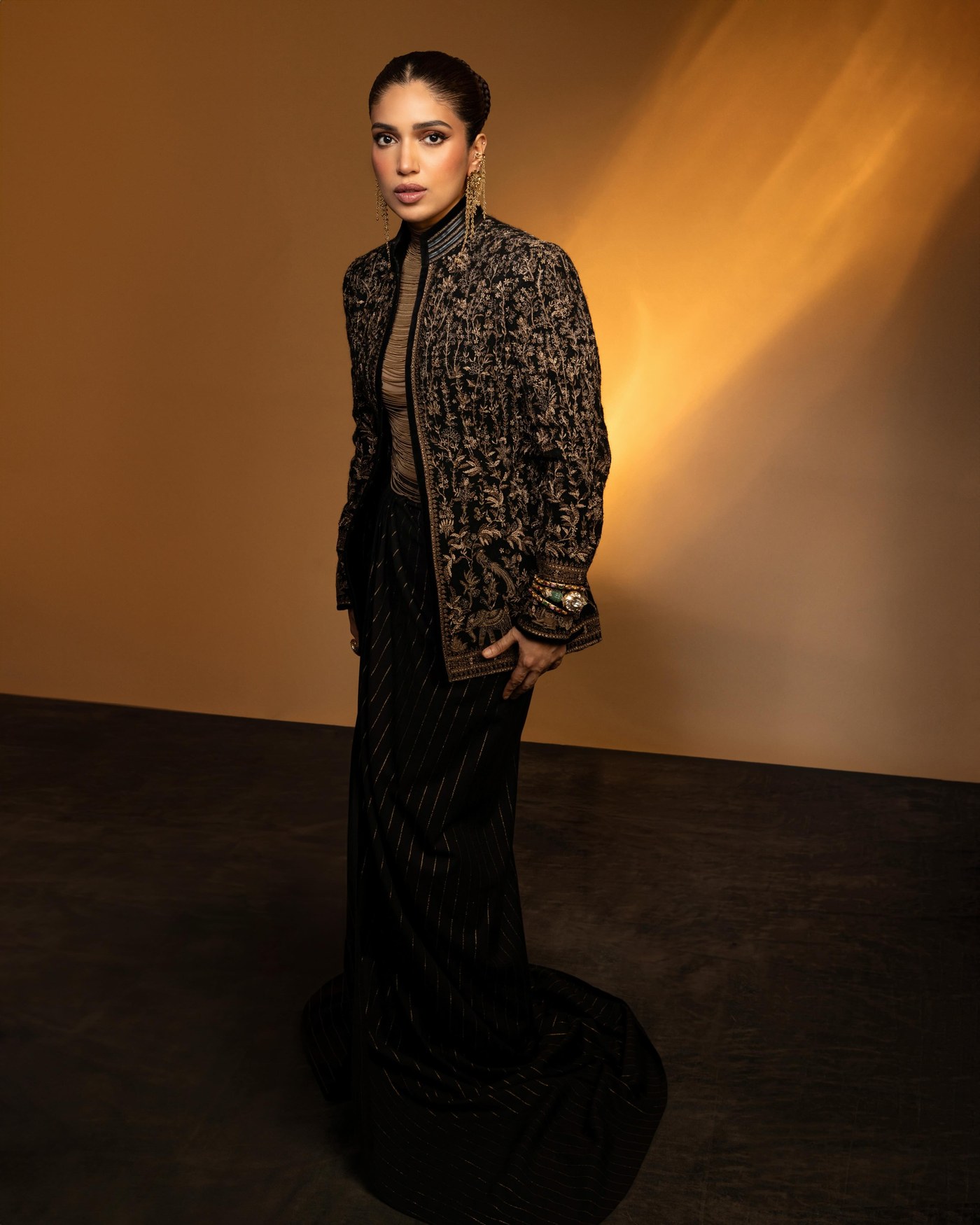 Bhumi Pednekar Owns the Regal Vibe in Stunning Black & Gold Ensemble!