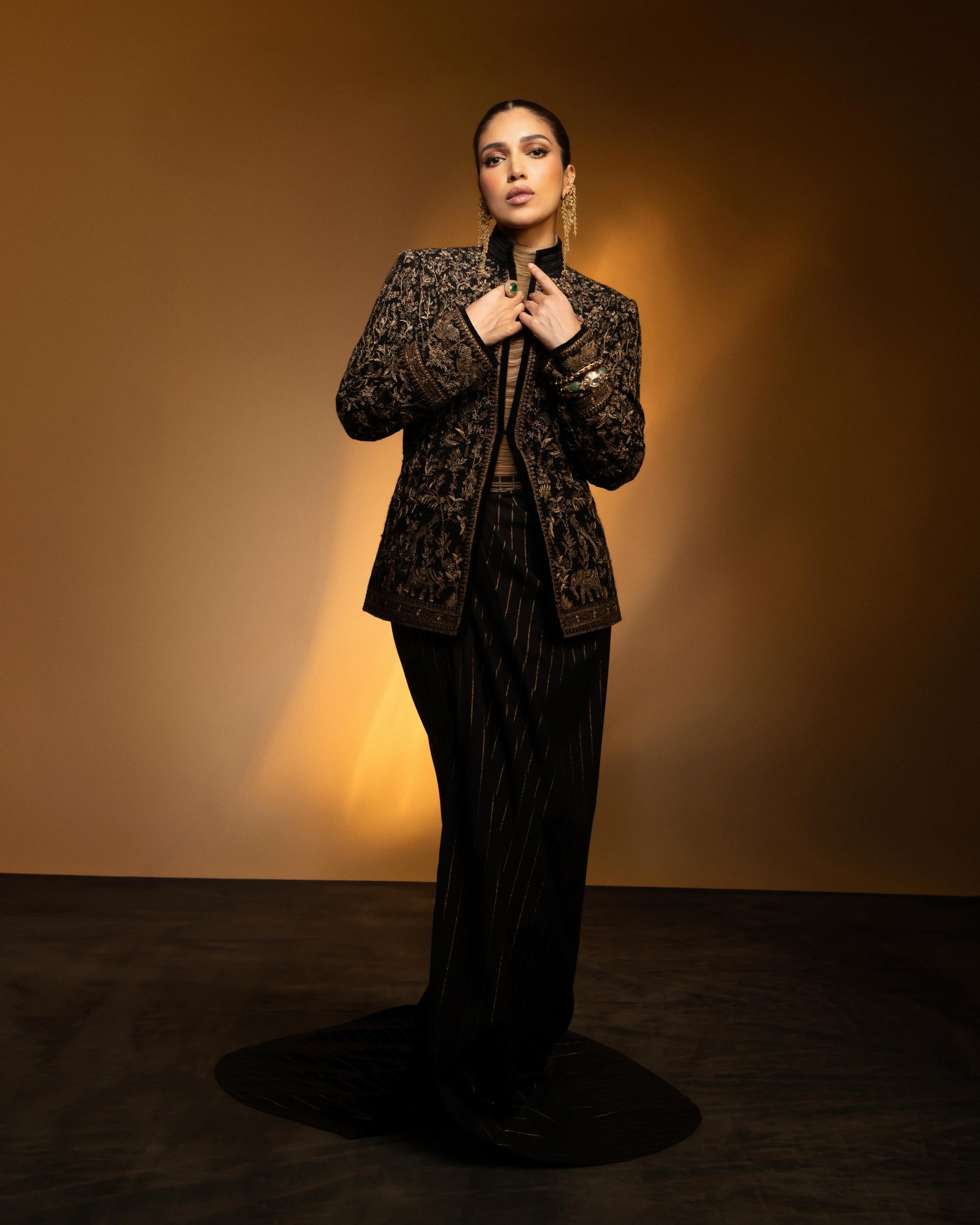 Bhumi Pednekar Owns the Regal Vibe in Stunning Black & Gold Ensemble!