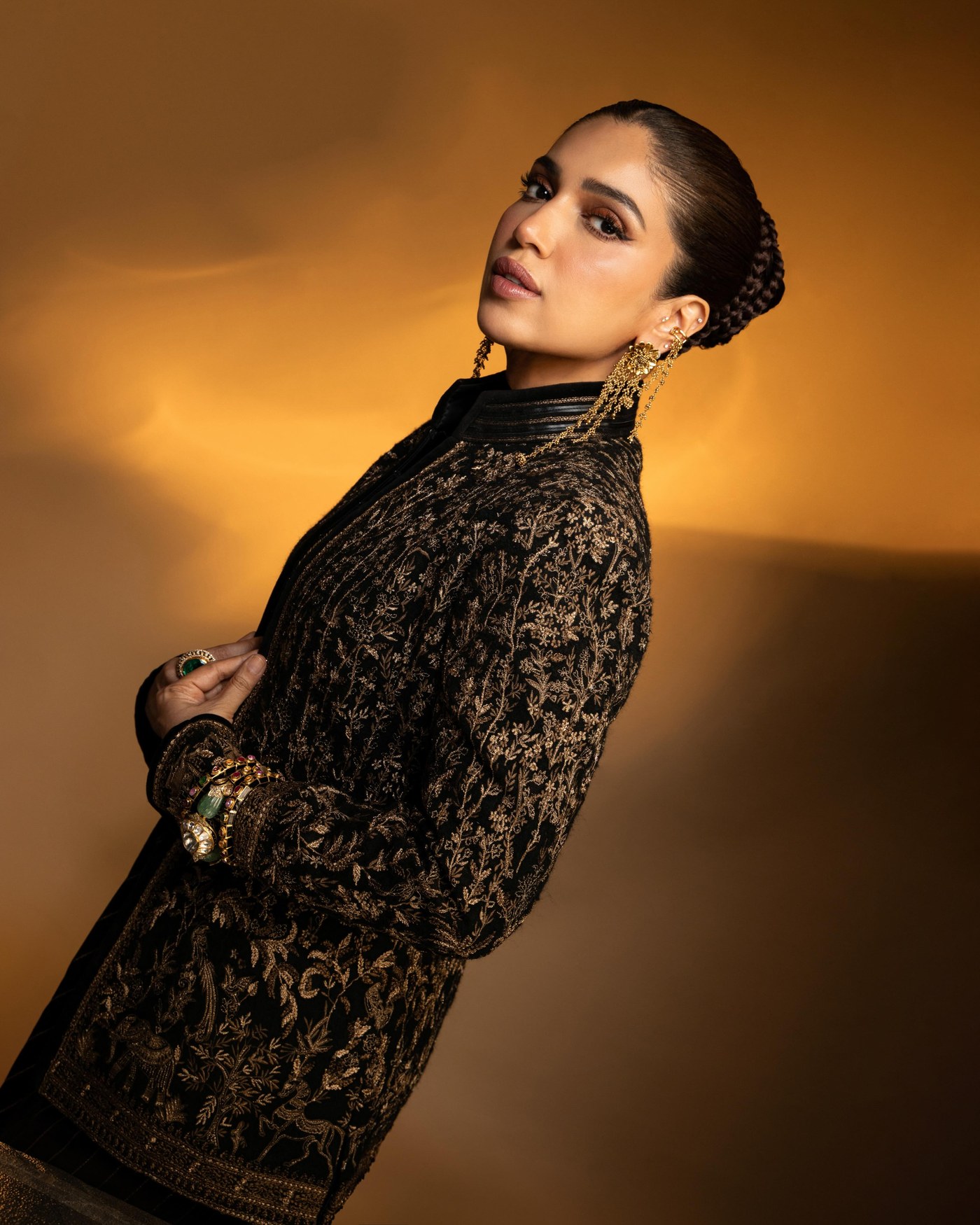 Bhumi Pednekar Owns the Regal Vibe in Stunning Black & Gold Ensemble!