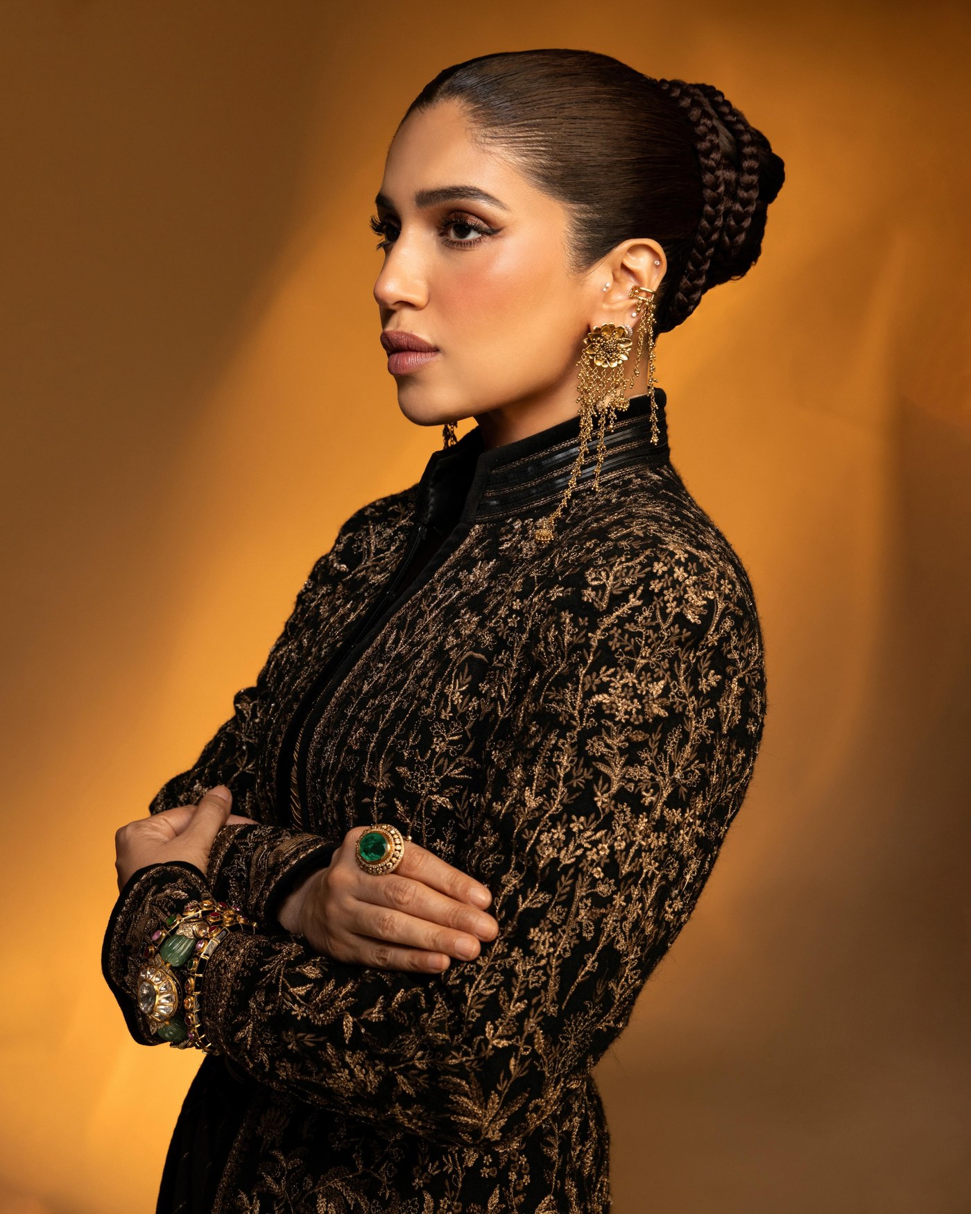Bhumi Pednekar Owns the Regal Vibe in Stunning Black & Gold Ensemble!