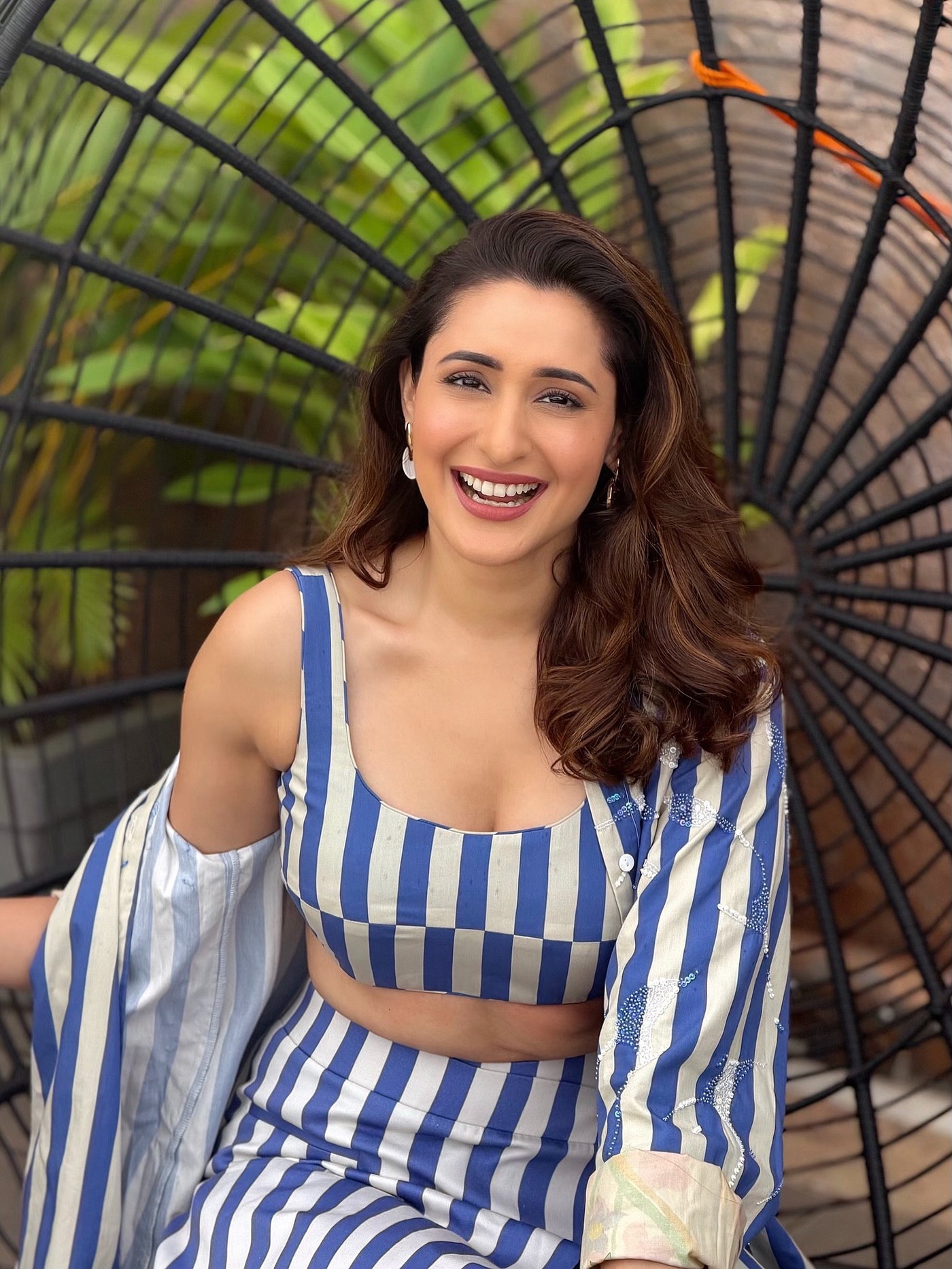 Pragya Jaiswal’s Stripes Are Giving Us Major Resort Chic Vibes