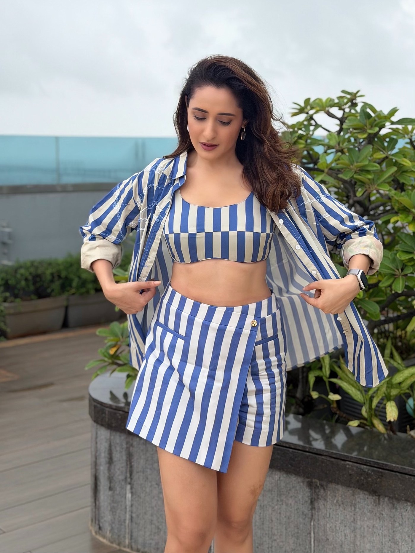 Pragya Jaiswal’s Stripes Are Giving Us Major Resort Chic Vibes