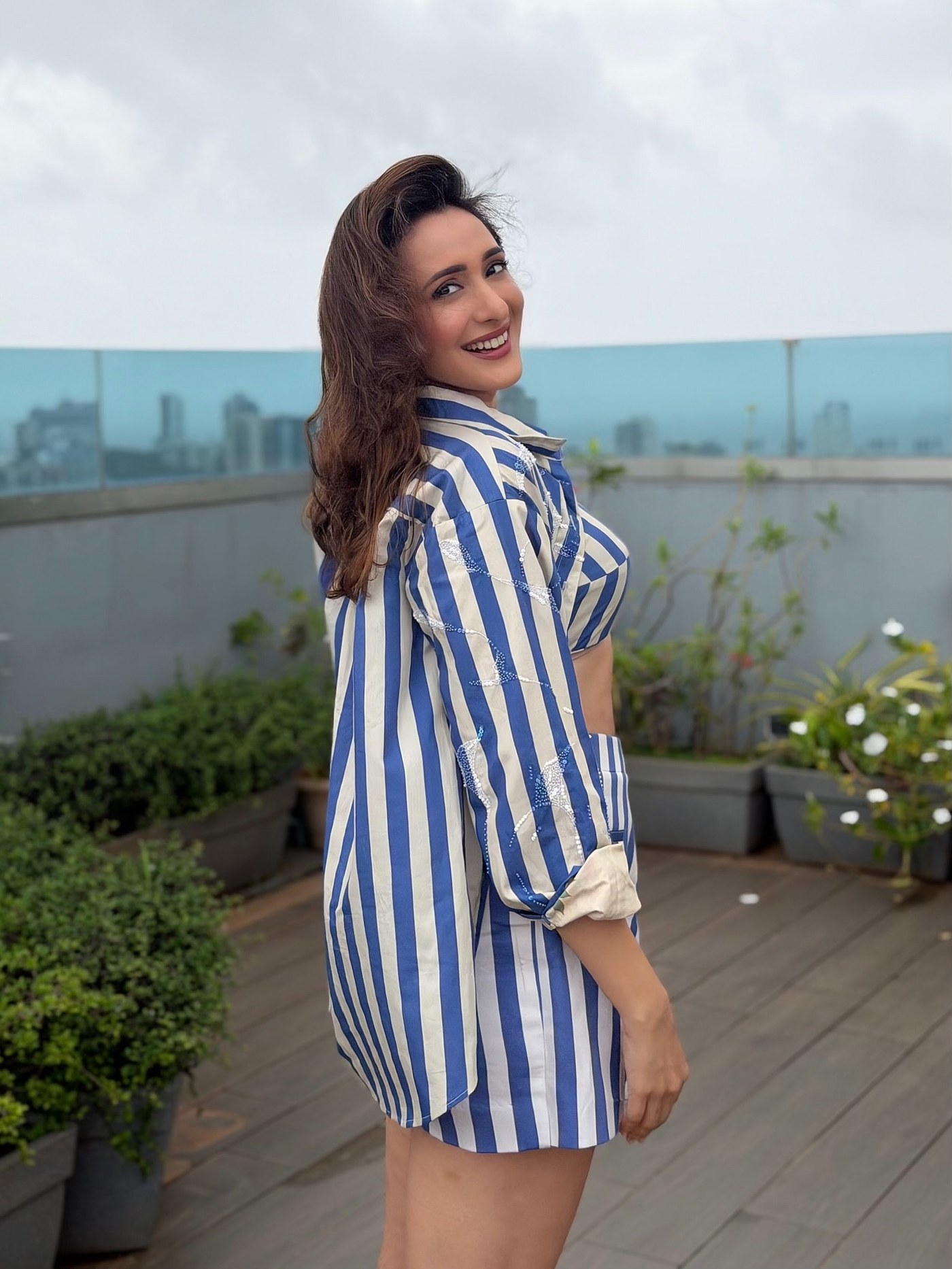 Pragya Jaiswal’s Stripes Are Giving Us Major Resort Chic Vibes