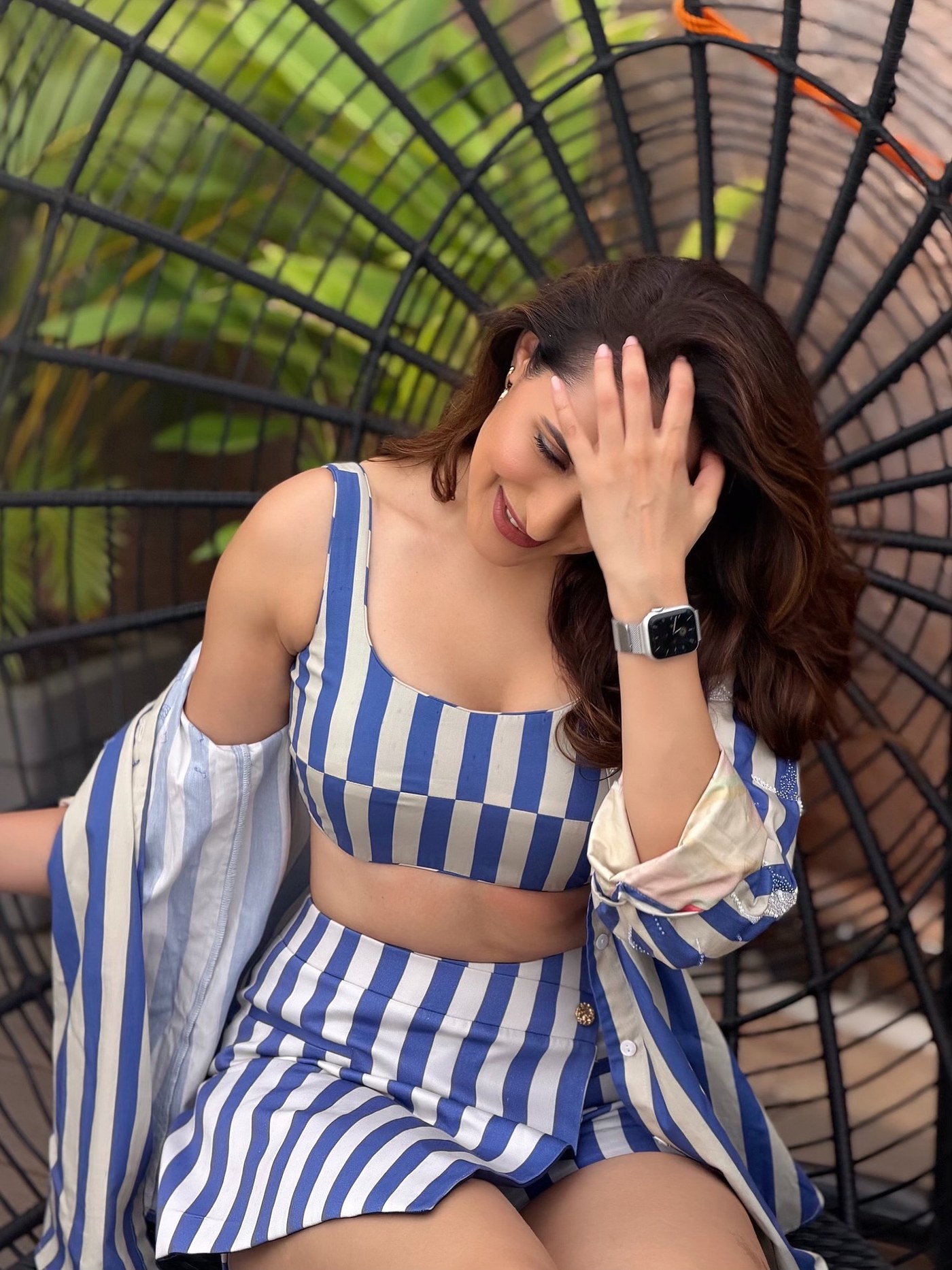 Pragya Jaiswal’s Stripes Are Giving Us Major Resort Chic Vibes