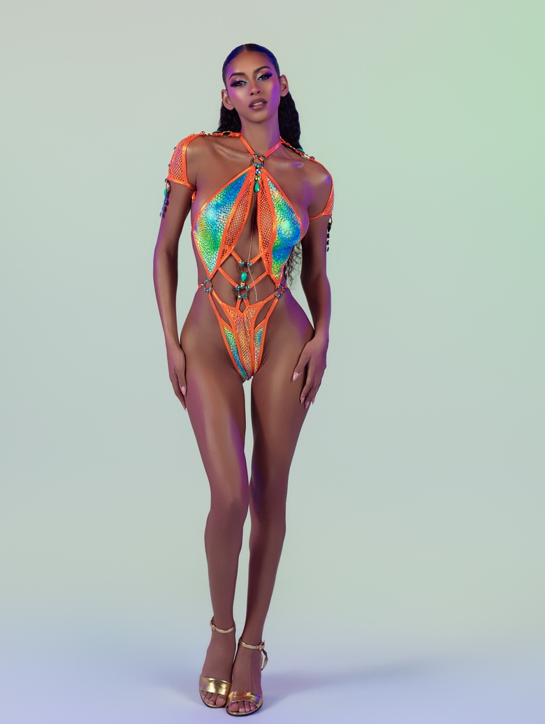 Briana Smith Steals the Spotlight in Stunning Aeroverse Realms Collection Look