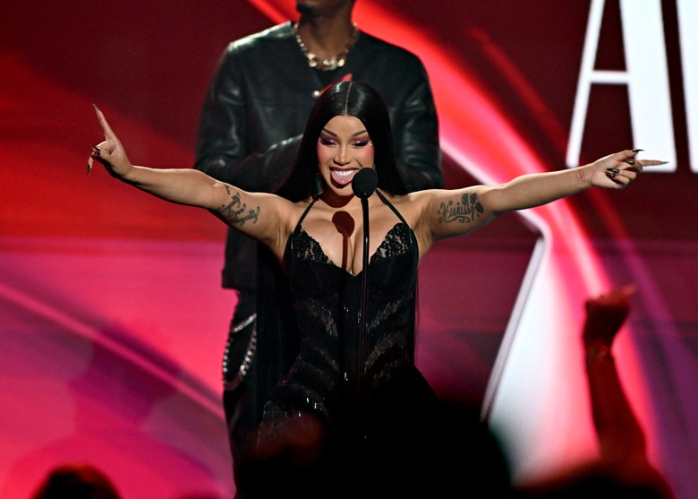 Cardi B's Glamorous Glow Steals the Show at the BET Awards