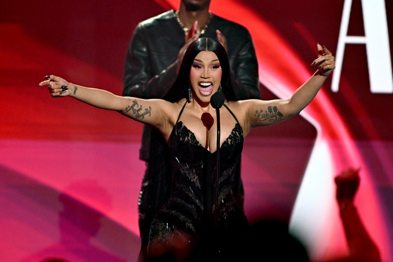 Cardi B's Glamorous Glow Steals the Show at the BET Awards