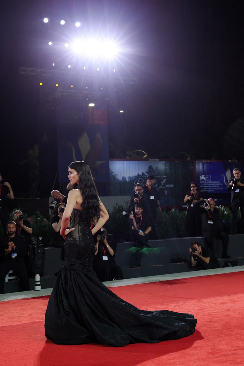 Caylee Cowan Steals the Spotlight at Venice Film Festival Gala