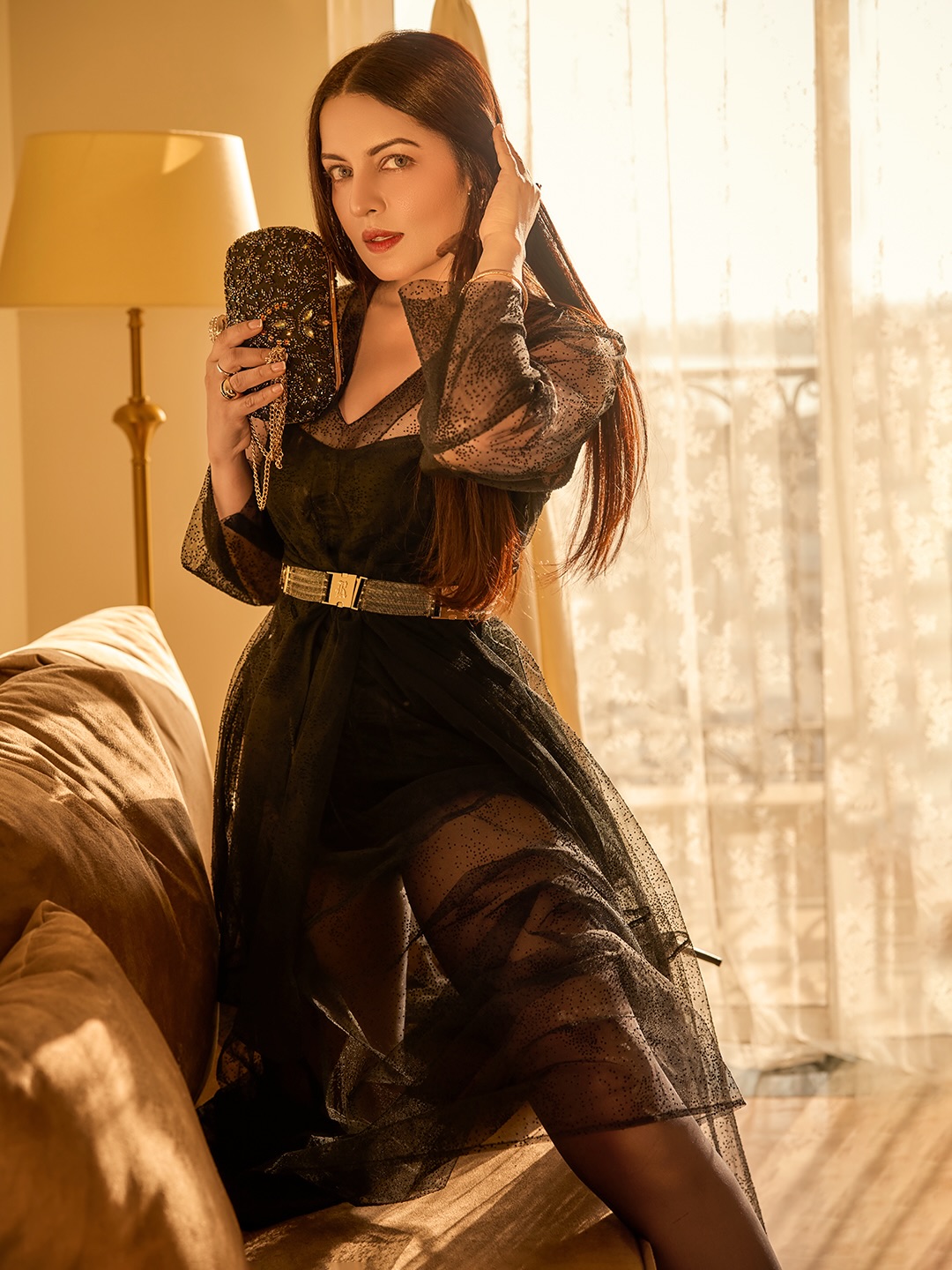 Celina Jaitly's Bold Black Glamour Redefines Bollywood Style