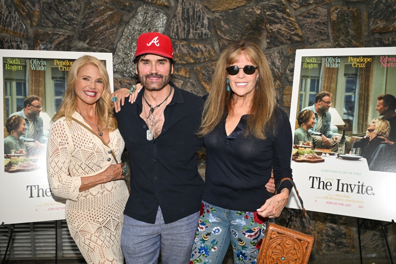 Christie Brinkley attends the screening of A24's 'The Invite' in East Hampton, capturing a classic celebrity moment.