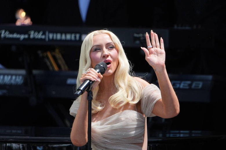Christina Aguilera Brings the Glamour with Iconic Hollywood Style