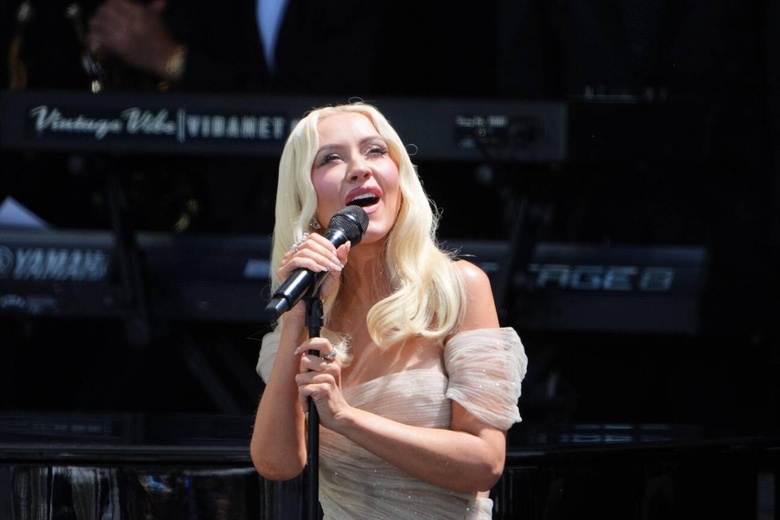 Christina Aguilera Brings the Glamour with Iconic Hollywood Style