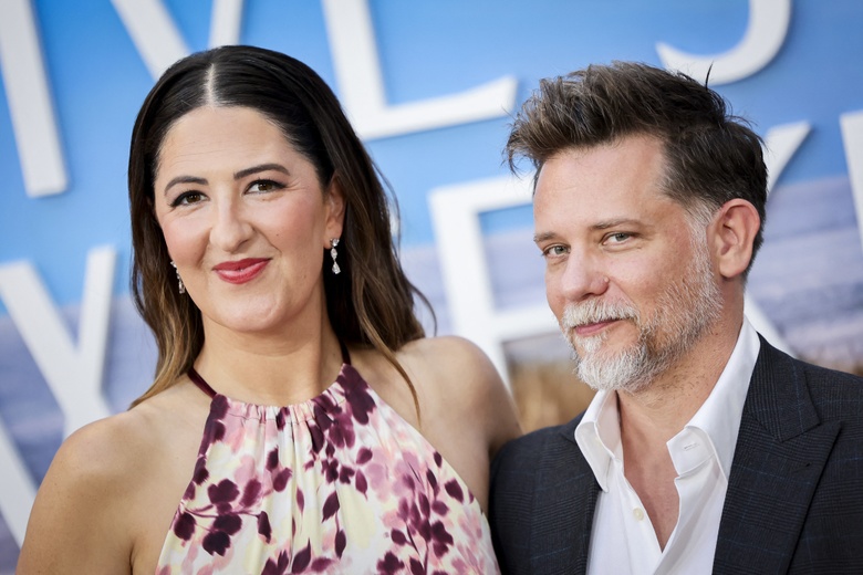 D Arcy Carden makes a striking appearance at the Los Angeles photo call for Peacock's 'The Five Star Weekend'.