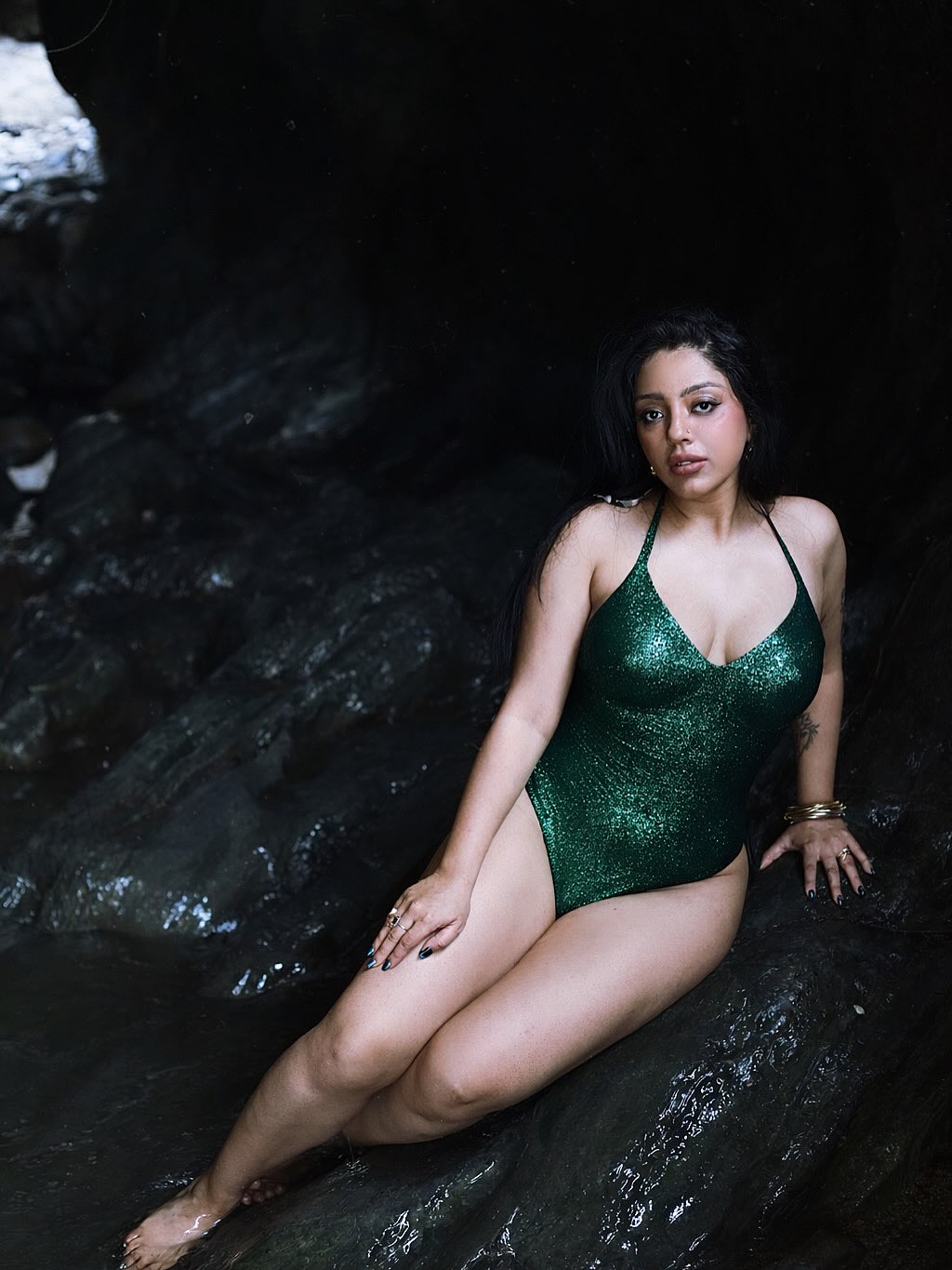 Deviyani Sharma's Bold Green Swimsuit Look Turns Heads