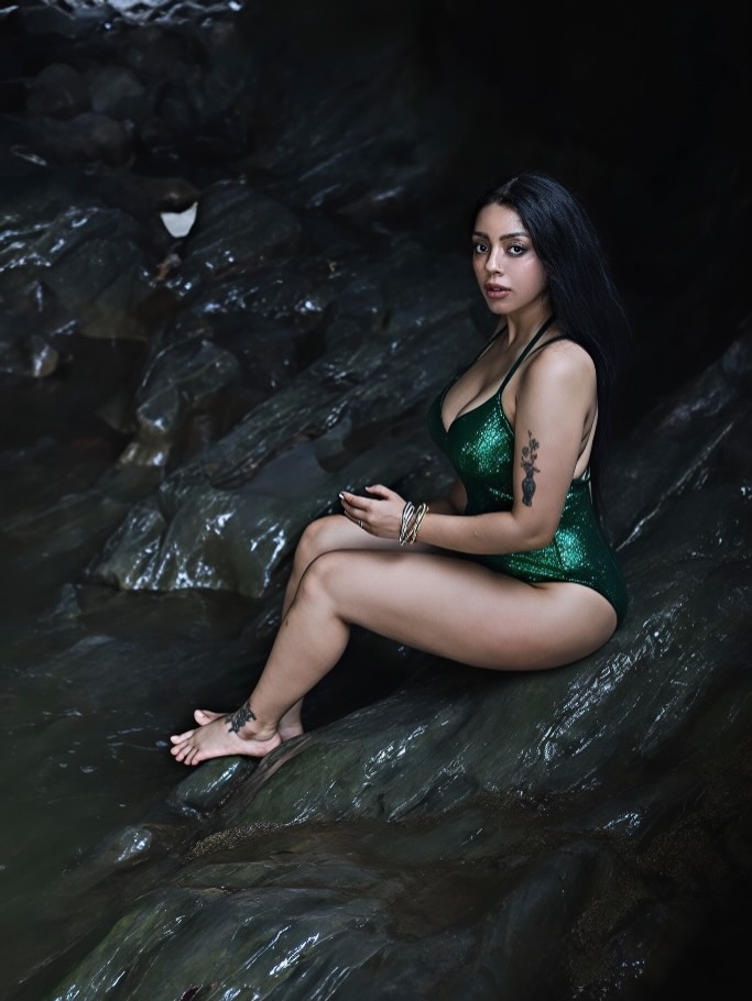 Deviyani Sharma's Bold Green Swimsuit Look Turns Heads