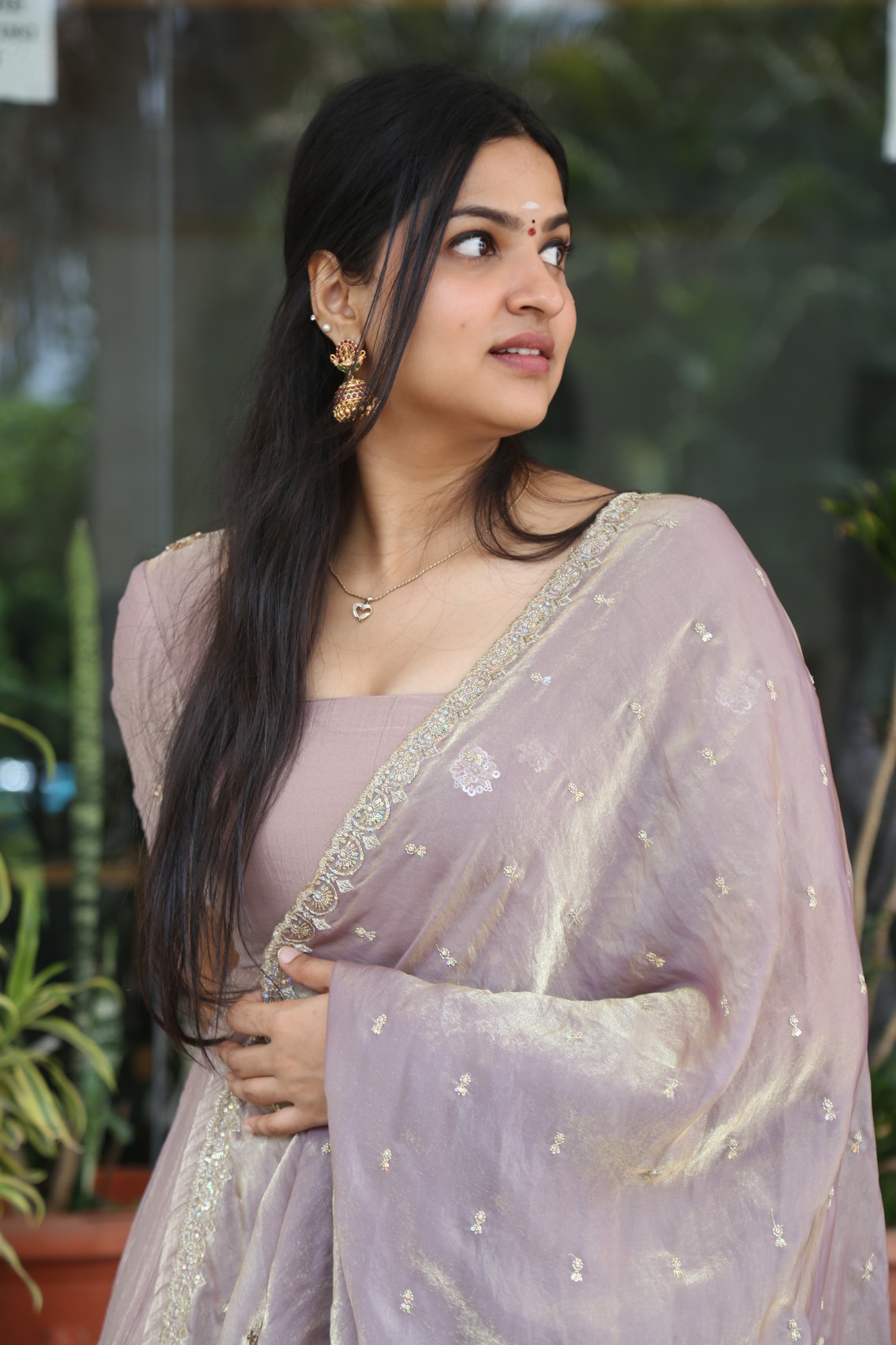 Divija Prabhakar's Pastel Elegance: A Floral Dream in Traditional Charm