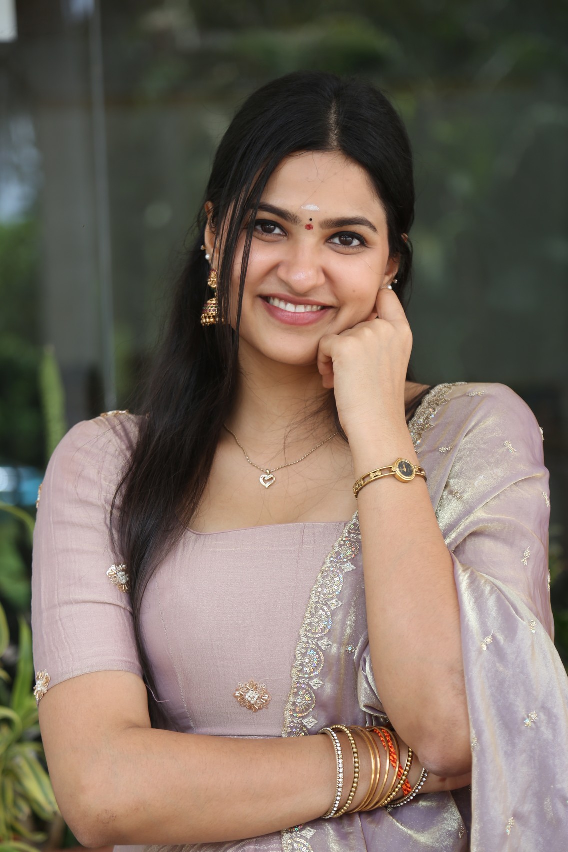 Divija Prabhakar's Pastel Elegance: A Floral Dream in Traditional Charm