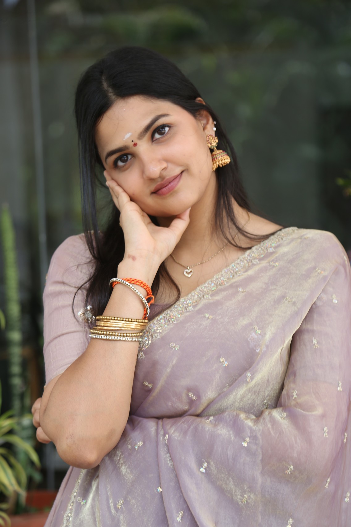 Divija Prabhakar's Pastel Elegance: A Floral Dream in Traditional Charm