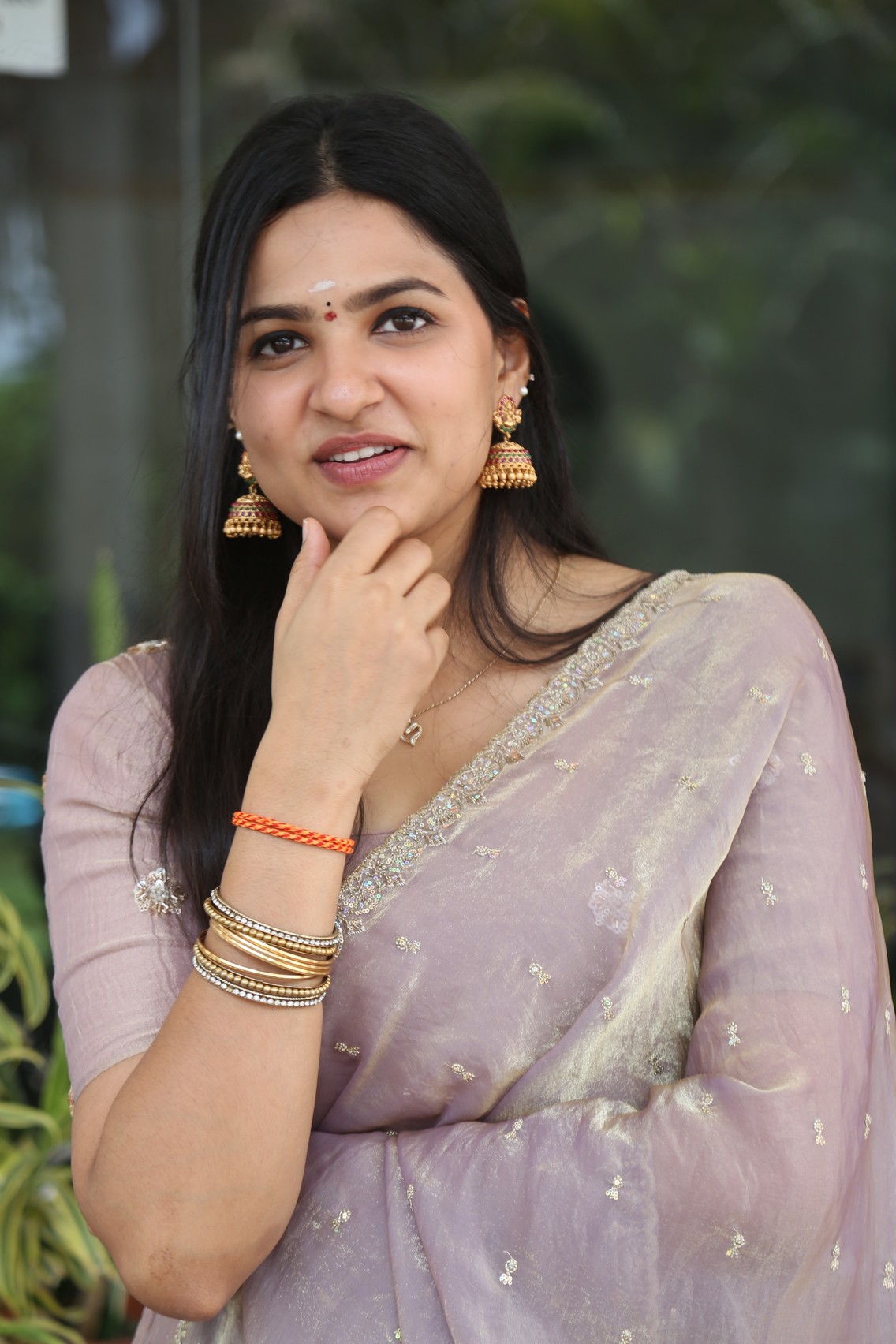 Divija Prabhakar's Pastel Elegance: A Floral Dream in Traditional Charm