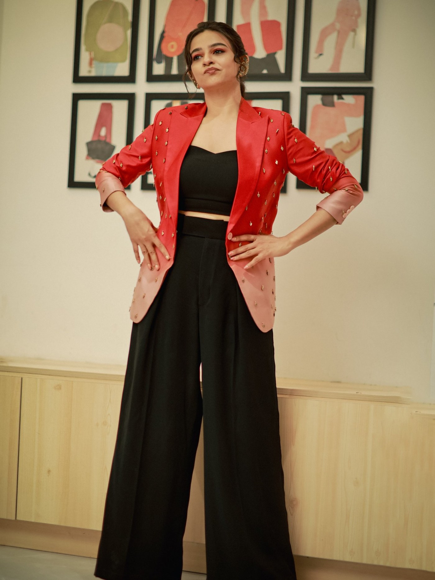 Divya Ganesan Owns the Red Carpet in a Power Blazer Masterpiece