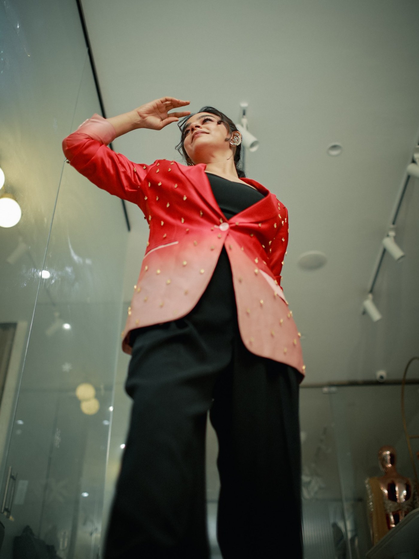 Divya Ganesan Owns the Red Carpet in a Power Blazer Masterpiece