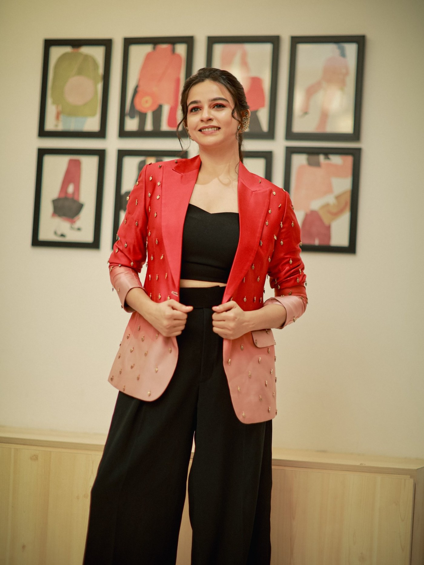 Divya Ganesan Owns the Red Carpet in a Power Blazer Masterpiece