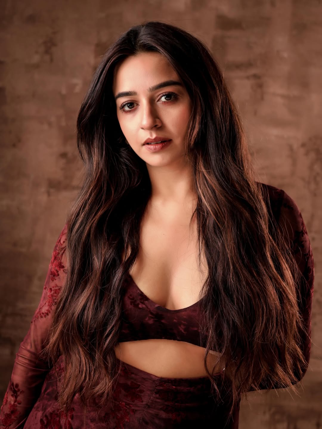 Divya Ganesan's Burgundy Velvet Masterpiece Defines Modern Glamour