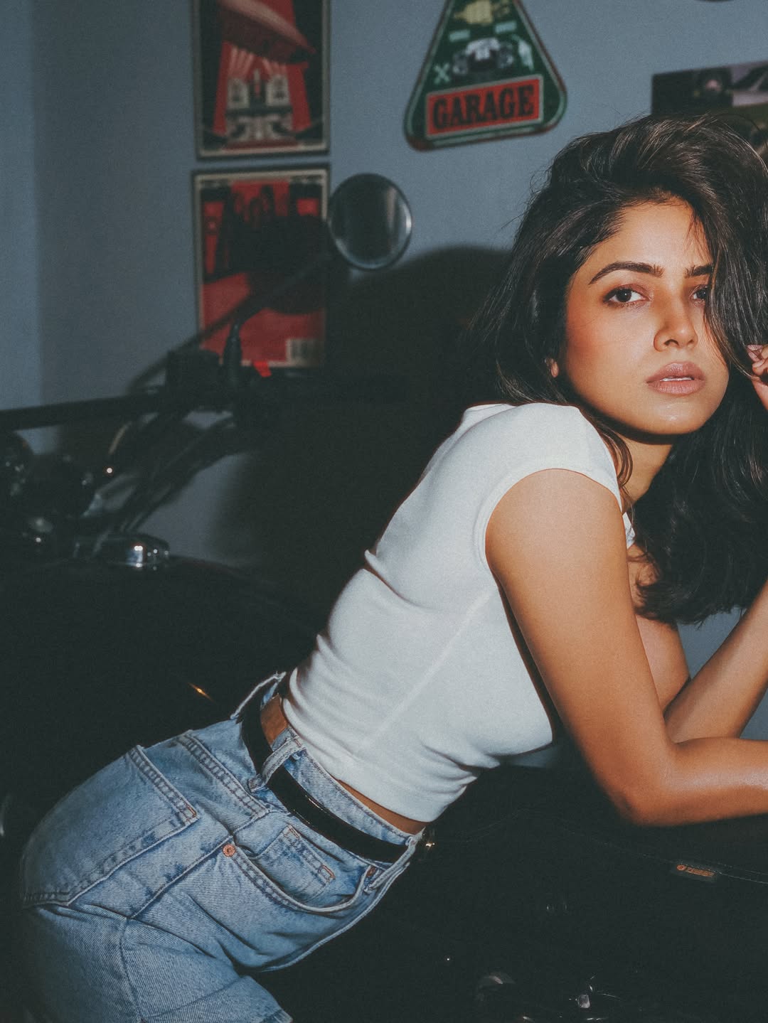 Drishika Chander Turns Vintage Muse in Chic Denim Look