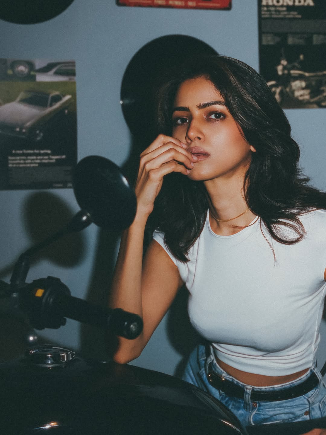 Drishika Chander Turns Vintage Muse in Chic Denim Look