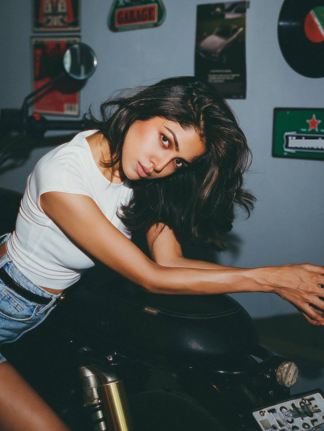 Drishika Chander Turns Vintage Muse in Chic Denim Look