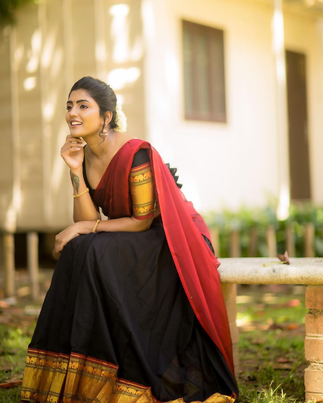 Eesha Rebba Stunning Dhavani Dress Photos Fashion Gallery