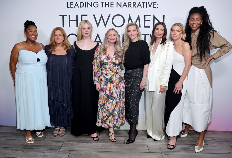 Elle Fanning is captured shining brightly while attending a major industry event in Beverly Hills.
