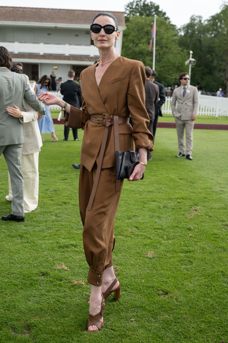 Erin O Connor Steals the Spotlight at Polo Tournament