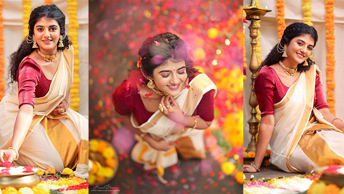 Gabriella Charlton's Elegant Onam Celebration Photos 2023