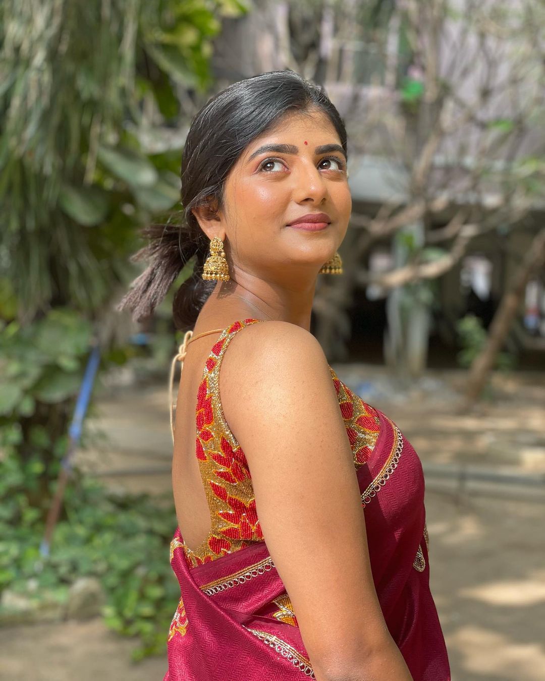 Gabriella Charlton Saree Photos Stunning Traditional Elegance