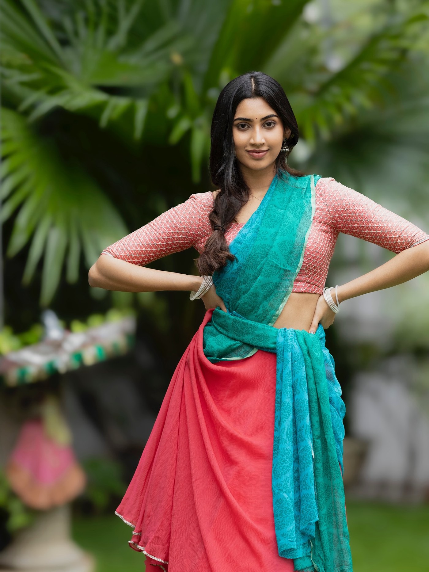 Gomathy Reddy showcases timeless elegance in a graceful look blending tradition and contemporary style.