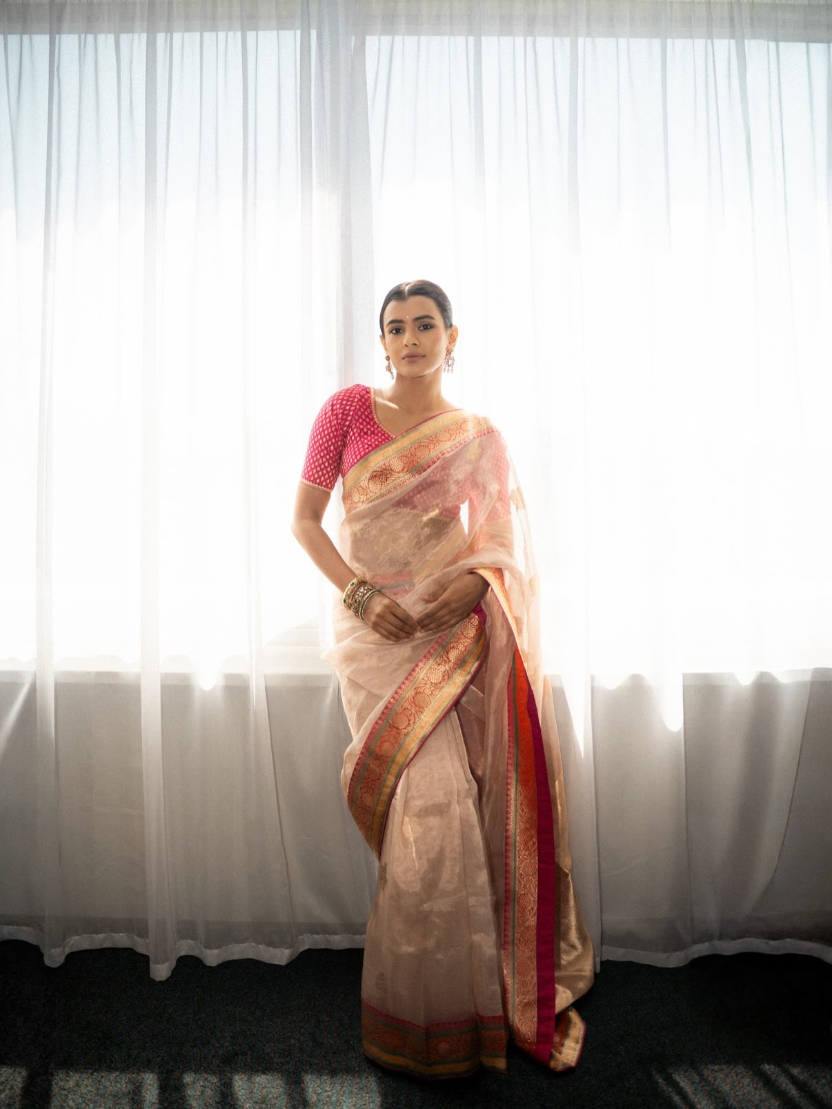 Hebah Patel's Silk Saree Moment: A Masterclass in Festive Elegance
