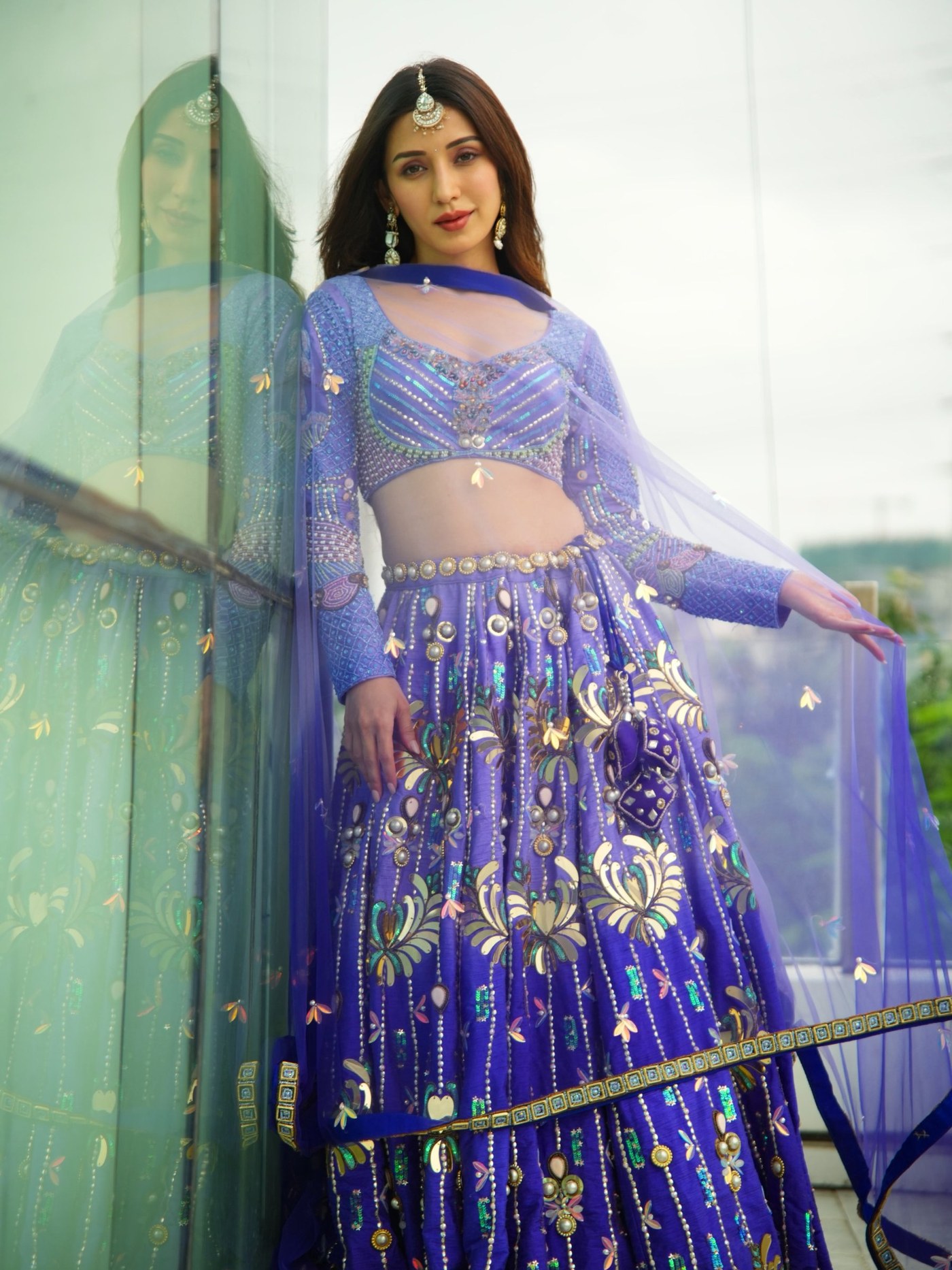 Heli Daruwala Redefines Indian Couture with Regal Purple Elegance