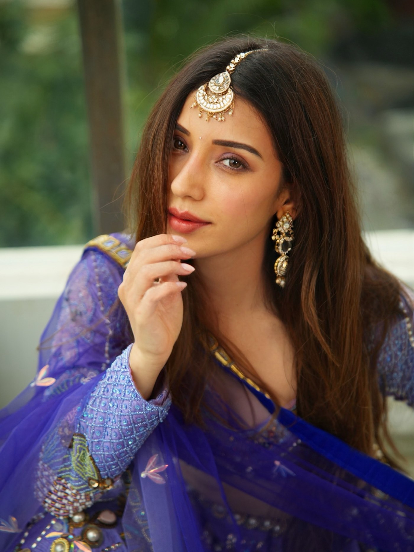 Heli Daruwala Redefines Indian Couture with Regal Purple Elegance