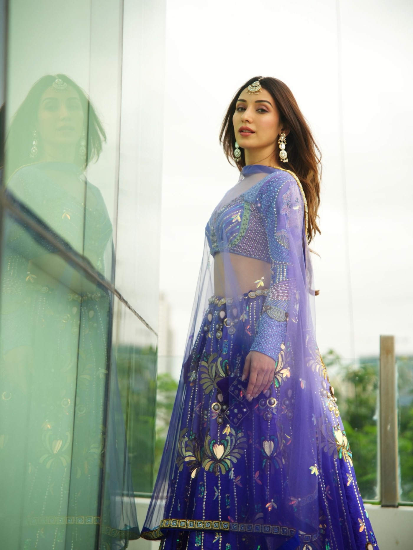 Heli Daruwala Redefines Indian Couture with Regal Purple Elegance