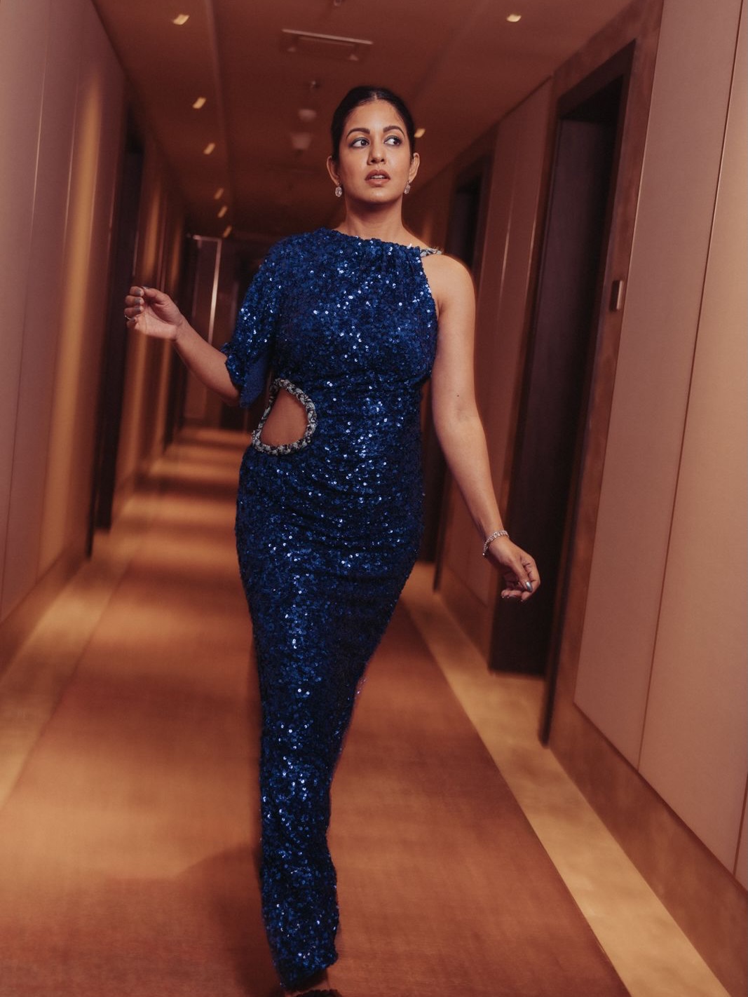 Ishita Dutta Sheth Owns the Deep Blue Dream in Effortlessly Modern Glamour
