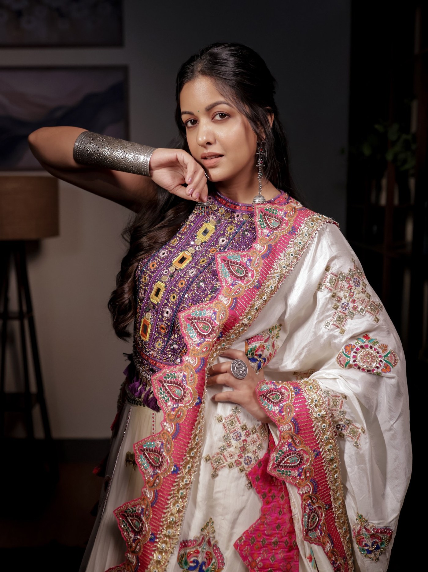 Ishita Dutta Sheth's Dual Cultural Festive Fashion Statement