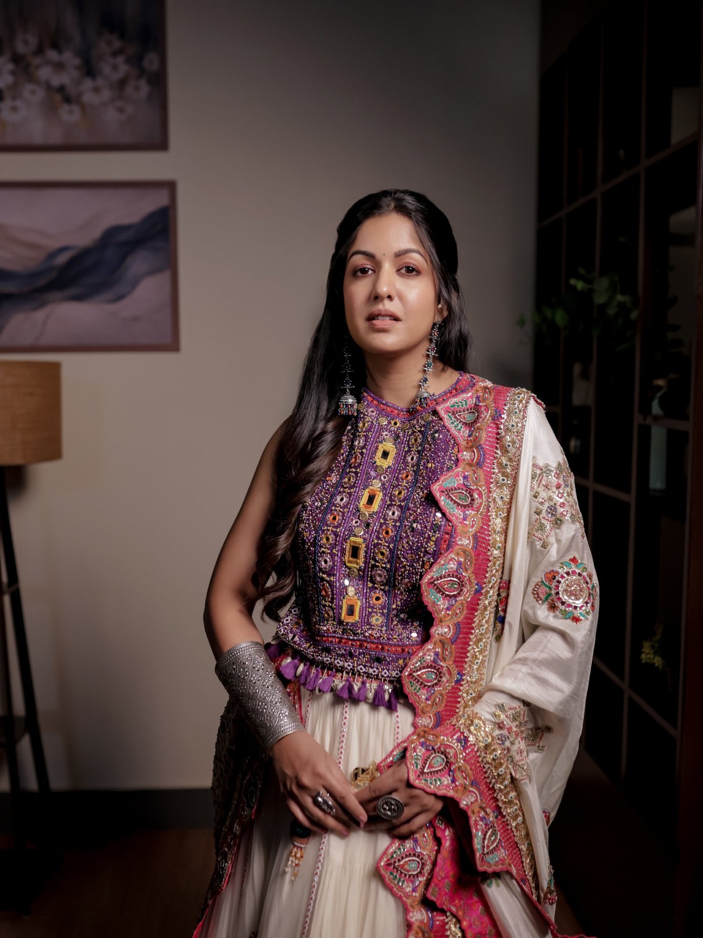 Ishita Dutta Sheth's Dual Cultural Festive Fashion Statement